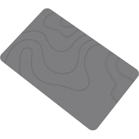 Tapis Absorbant - En Microfibre Et Mousse Régénérée - Antidérapant Avec Semelle En Caoutchouc - Pour Salle De Bain Cuisine Et Entrée - 1 Pièce (1/4)