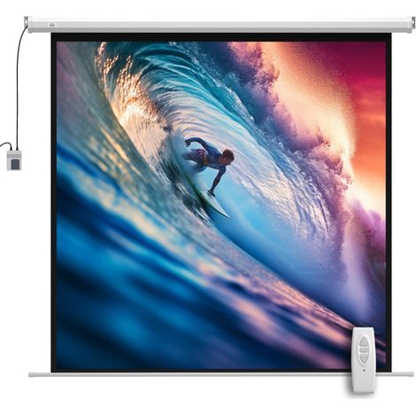 Écran de projecteur 189,5 x 189,5 cm 92 pouces 1:1 HD 4K écran aveugle pour home cinéma pour les présentations de bureau home cinéma (1/5)