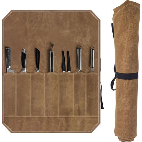 Malette Couteaux Professionnel, Malette Cuisine avec 7 Compartiments, Etui Couteau Professionnel (1/5)