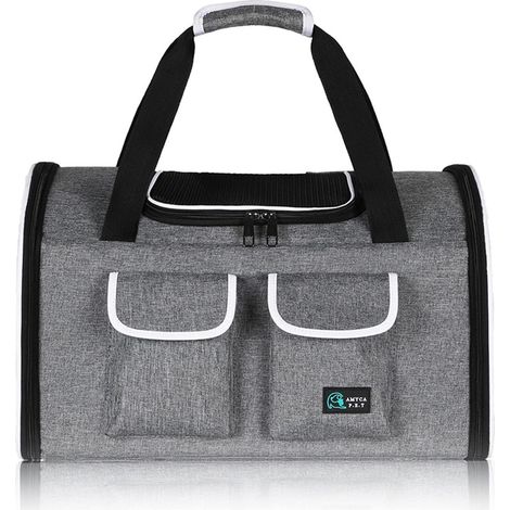 Katzen-Hunde-Rucksack, mit Stauraum, atmungsaktiv, geeignet für Haustiere bis 10 kg (1/5)