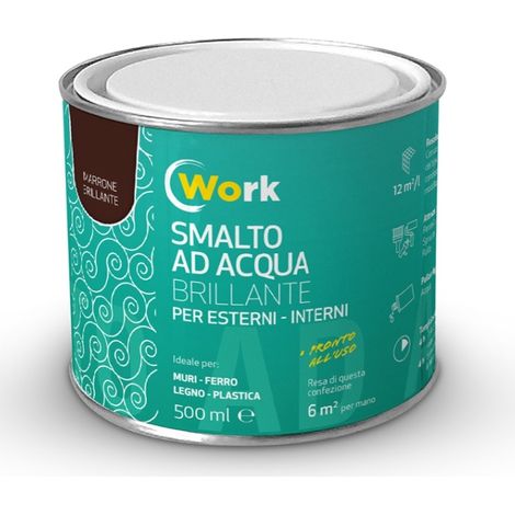WORK SMALTO ACQUA 125 ML MARRONE BRILLANTE