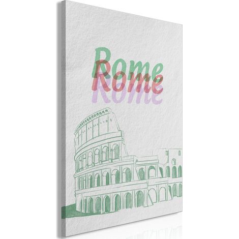Dipinto - Roma ad acquerello (1 parte) verticale (1/3)