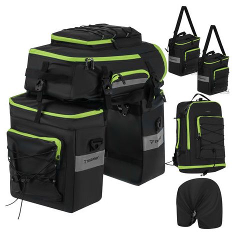 Wasserdichte 65-Liter-Fahrradtasche - 3-in-1-Packtasche & Rucksack