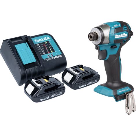 Llave de impacto sin cable Makita DTD 173 SY 18 V 180 Nm 1/4" sin escobillas + 2x batería recargable 1,5 Ah + cargador