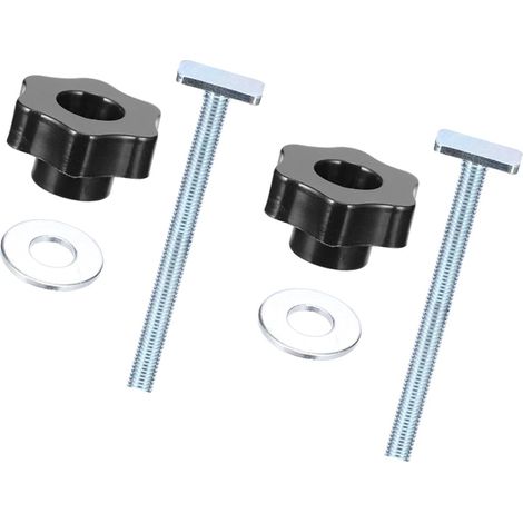 Vis en T en métal 8 mm Vis étoile 8 mm avec bouton étoile ergonomique pour une fixation sûre dans le travail du bois Ensemble professionnel du bois Accessoires (1/4)