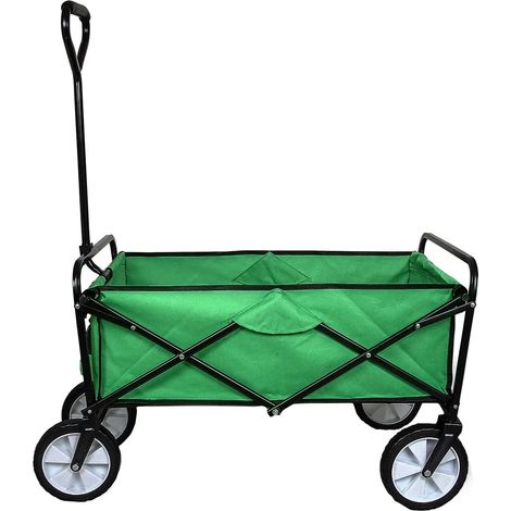Foldable Garden Cart Green
