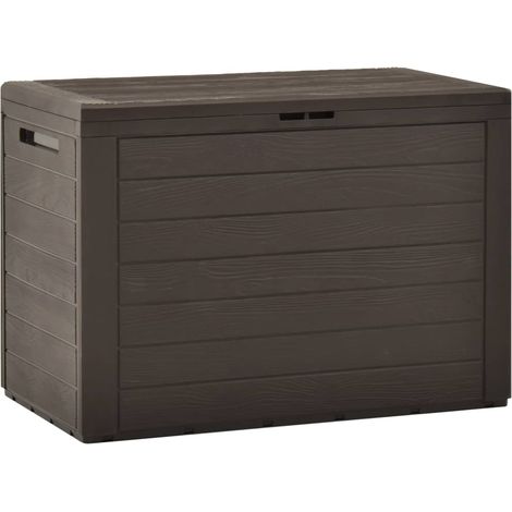 Cassetta portaoggetti per mobili da giardino 78 x 44 x 55 cm marrone 020013100
