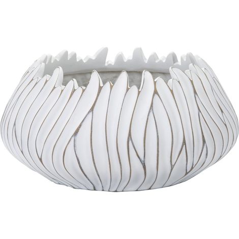 Vaso Gaspeau Honduras 40x20x40 cm in Poliresina Bianco (1/4)