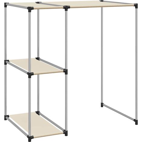 vidaXL Estantería sobre lavadora hierro color crema 87x55x90,5 cm (1/2)
