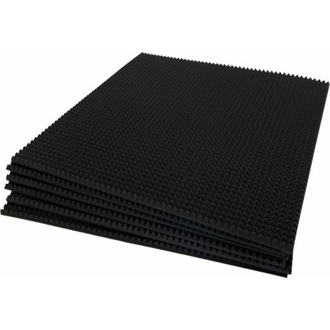 Pannelli piramidali 3 Cm  100x100x3 Cm - Ignifughi   fonoassorbenti insonorizzanti piramidale per correzione audio in poliuretano isolamento acustico dj (1/5)