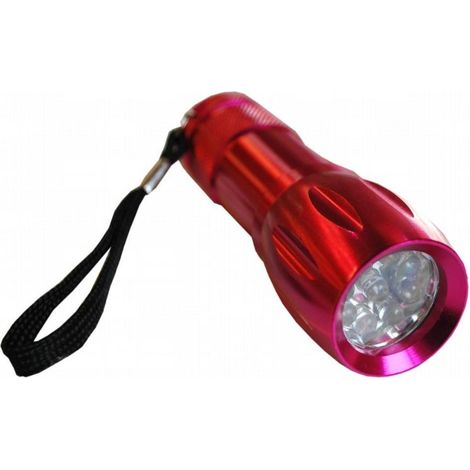 FPLUS linterna led flashlight , LINTERNA LED- 9 ALUMINIO PLUS 

Resistente, ligera y gran autonomía.

Colores surtidos.

9 Leds de alta luminosidad.

Cuerpo Aleación Alum. Foco Ø 3