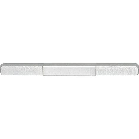 Drückerstift vierkant abgesetzt von 8,5 - auf 8 mm, Länge 130 mm Stahl verzinkt (1/4)
