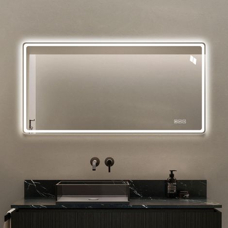 Miroir de salle de bain LED Ce produit de haute qualité allie esthétique et fonctionnalité, s'intègre parfaitement dans