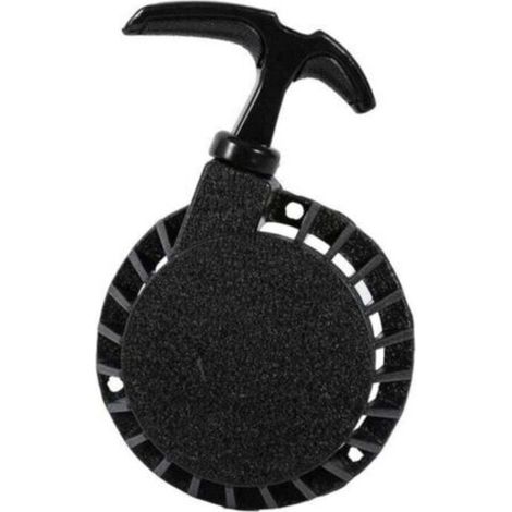 Starter für Pocketbikes, Mini-Quads mit Seilzugstarter aus Aluminiumlegierung. Leichtgängiger Rückstoßstarter für 49-cm³-ATVs, Mini-Pocket-Dirtbikes und Quads (Schwarz).