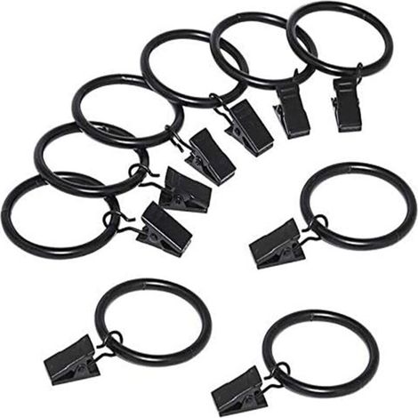 Anneaux de rideau clipsables - Paquet de 20 30x32mm (1/4)