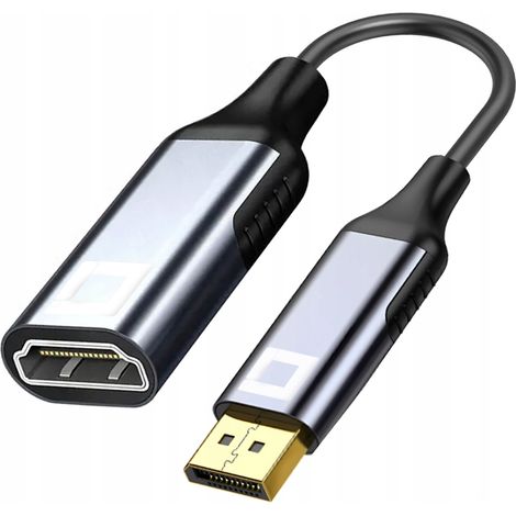 CO2-Adapter DisplayPort auf HDMI 2.1 Kabel DP - HDMI FHD 240Hz 8K 60Hz HDR