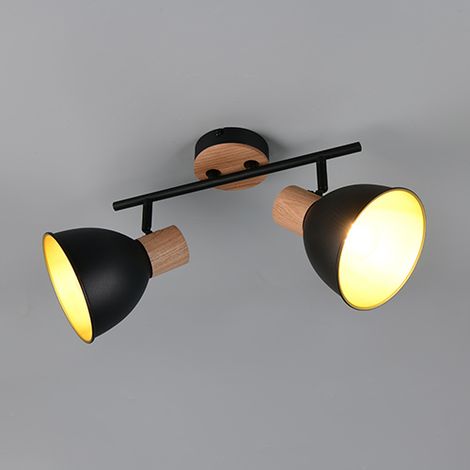 Lampe de plafond Delume Double Noir - R86672032 (1/3)