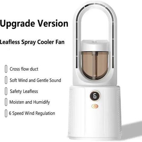 Raffrescatore e umidificatore d'aria，Ventilatore da tavolo，Umidificatore e raffrescatore d'aria，Ventilatore USB (1/5)