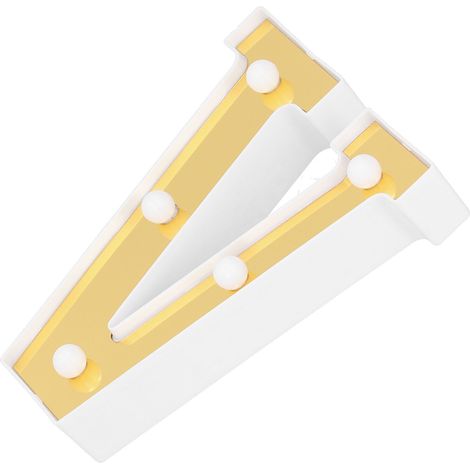 Goldene LED-Buchstabenlampe in V-Form, Partydekoration, Hochzeit, Heiratsantrag, warmweißes Licht (1/5)