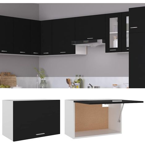 Maison Exclusive - Mobile Pensile “Lyon” Nero 60x31x40 cm in Legno Multistrato