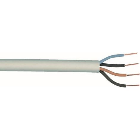 Feuchtraumleitung NYM-J 4 x 1,5 -25 Meter grau Leitung Elektroleitung Stromkabel