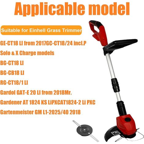Lame de débroussailleuse en acier inoxydable,Pour coupe-bordure sans fil Einhell (1/4)