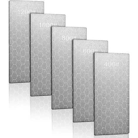 Disques à aiguiser diamantés, double face, à bord grossier et base antidérapante. (1/5)