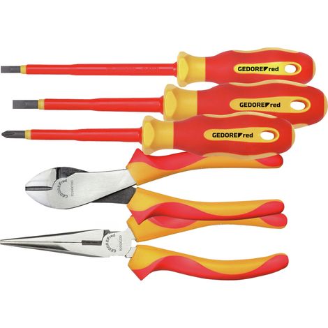 Elektriker Werkzeug Gedore Red Set metallisch 833 Gramm (1/5)
