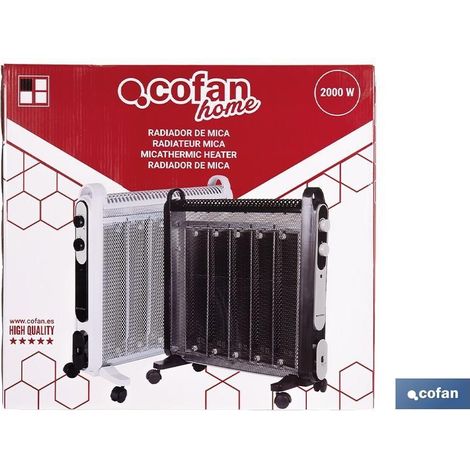 Radiador de mica blanco 2000W modelo Astana con diseño elegante (1/5)