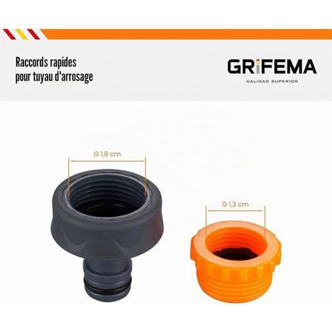 GE1101,Nez de Robinet,Connecteur de robinet de jardin,Raccord de robinet femelle 3/4 pouces 1/2 Nez de robinet Type A TIPO A (1/5)