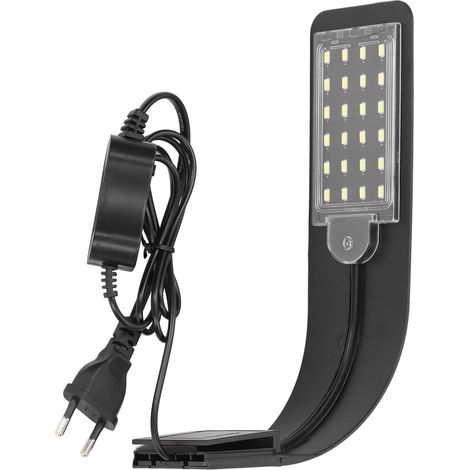 Lampe LED 10W pour aquarium avec pince, interrupteur à bouton et économie d'énergie (1/5)