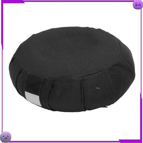 AUCUNE oreiller de méditation Coussin de méditation en coques de sarrasin, traversin de yoga, oreiller parapharmacie orthese Noir (1/5)