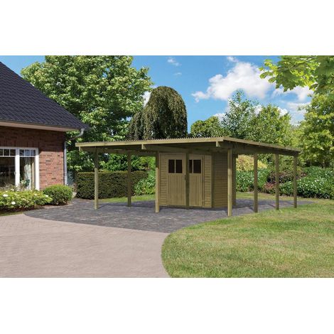 Carport doppelt Eco 2A,kdi integr. Abstellraum