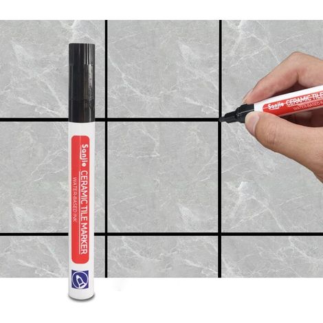 Stylo Pour Joint Carrelage - 12 Couleurs - Résistant À L'Eau - Séchage Rapide - Pour Réparation Joint Mur Sol Salle De Bain - 1 Pièce (1/5)