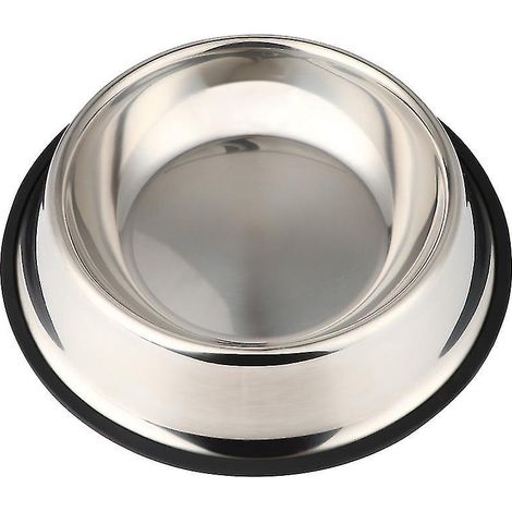 Nouveau bol mangeoire en acier inoxydable (1 pièce)