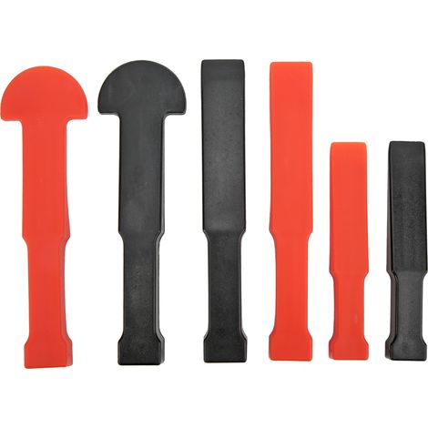 Ensemble de barres de levier Non marquantes, Kit d'outils de moulage de garniture de panneau multi-cales ABS universel 6 pièces