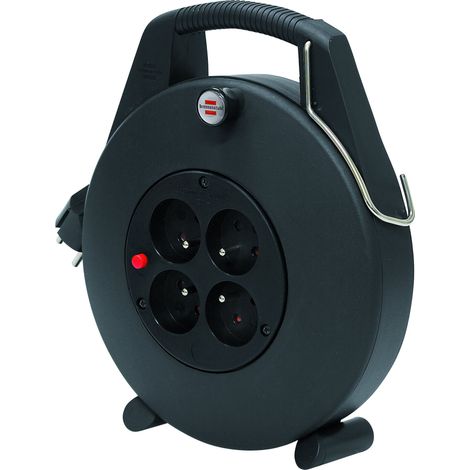 Brennenstuhl 1102501 Confort-Line CL-L - Avvolgicavo, 5 m, H05VV-F 3G1,0, nero, 1102701 (1/5)