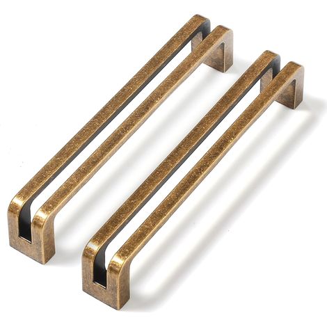 Lot de 6 Poignée Meuble Vintage en Laiton 128 mm Poignee de Meuble Cuisine Poignee Placard Poignée Tiroir (1/5)