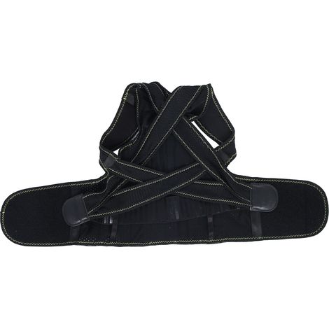 Correcteur Postural Élastique pour Dos, Ceinture de Soutien Lombaire et Épaules - Noir (1/5)