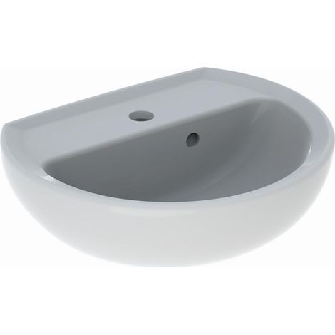 Lavamano GEBERIT Bastia con troppopieno asimmetrico - 501.612.00.1