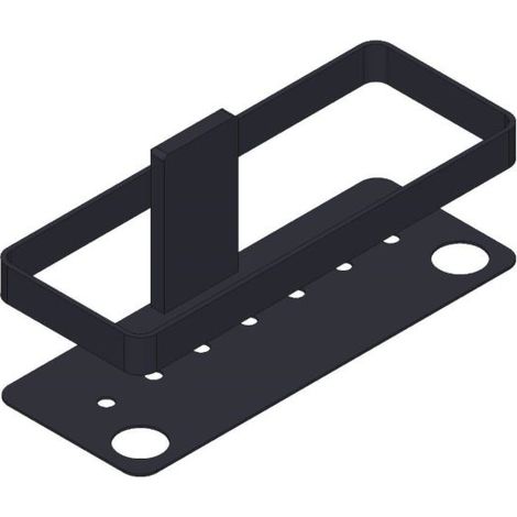 Giese Newport Duschkorb 30817-14 schwarz matt, ohne Glasabzieher, mit Halter für Rasierer