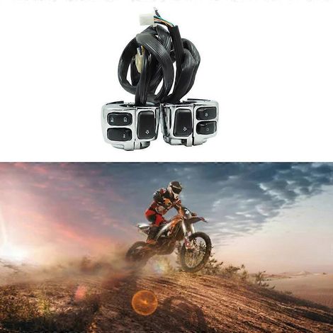 Commande de guidon pour moto 25 mm, interrupteur manuel, clignotant, klaxon (1/4)