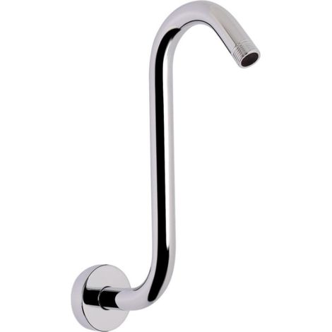 Support de bras de douche à col de cygne en acier inoxydable galvanisé en forme de S Accessoires de salle de bain 26 cm (1/5)