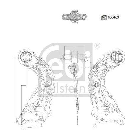 Bras de liaison, suspension de roue FEBI BILSTEIN 186460 MAZDA B45A-28-200 (1/2)