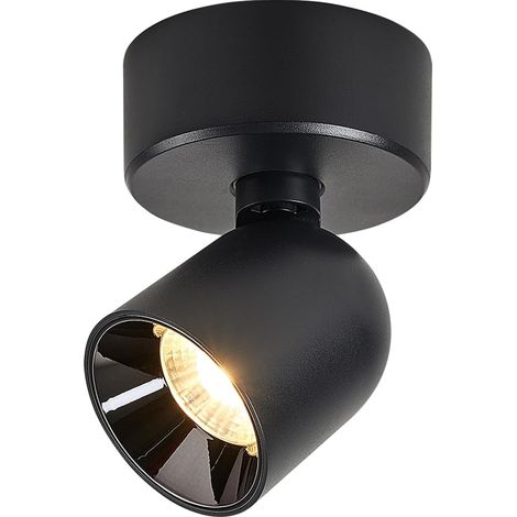 12W LED Spots de Plafond Orientables Spots Muraux Pivotants Applique Murale Noir Plafonnier Spots Intérieur Moderne pour Couloir Salon Bureau Boutique et Plus 3000K (1/5)