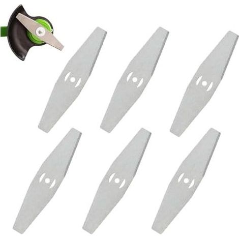6 Pièces Lame Débroussailleuse, Coupe Bordure, Lames Herbe, Debrouissalleuses Batterie, Remplacer Les de Coupe-Herbe, Adaptées Au Coupe-herbe Sans Fil - (1/5)