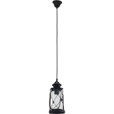 Suspensión Eglo Vintage linterna 1 x E27 Negro (1/2)