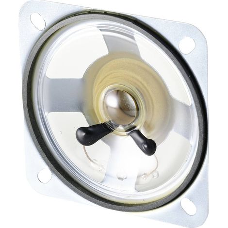 TRU COMPONENTS Mini altoparlante 7.7 cm 1 W 8 Ω 91 dB Membrana in plastica, Membrana trasparente (1/3)