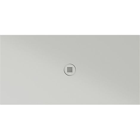 Receveur de douche rectangulaire en céramique 140x70x2cm, cenere mat