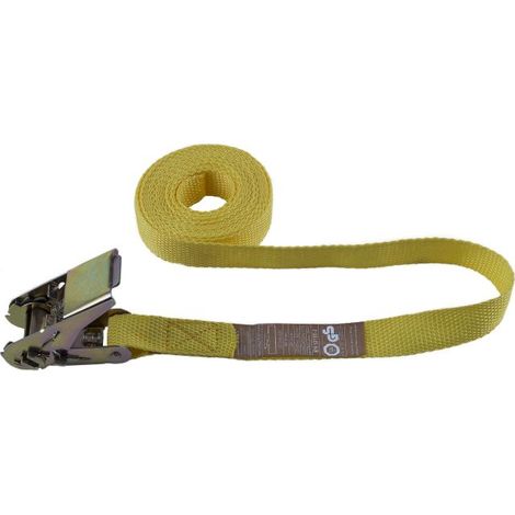 Cinghia di ancoraggio 245 kg. 25 mm. x 3,5 mt. con tenditore (1/3)